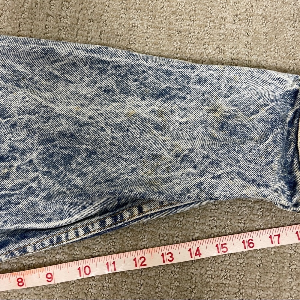 Levis Denim Bleached Jacket Vintage Size Large - Picture 10 of 10